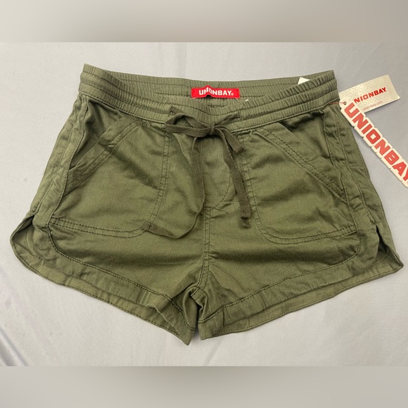 UNIONBAY Pants - Unionbay Juniors Drawstring Cargo Shorts – Olive Green – Size S (NWT)